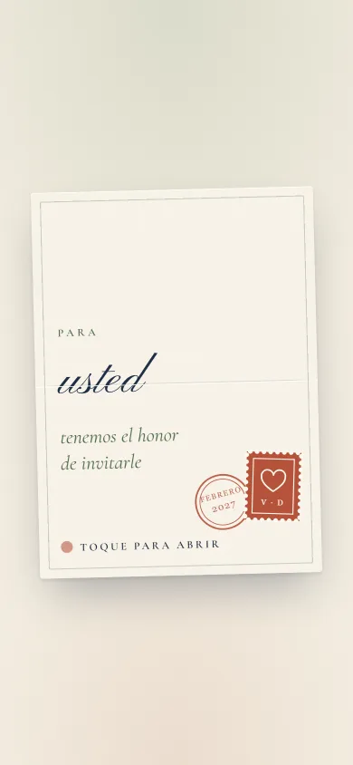 Vista de la plantilla Carta